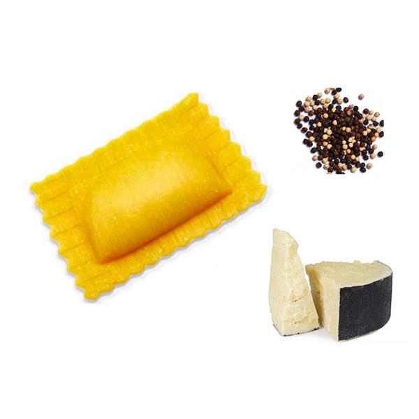 FONTANETO Ravioli Raviolaccio ripieno formaggio e pepe (4 x 41~ x 12 g = 2 kg) TMC 1 mesi - 5 minuti di cottura