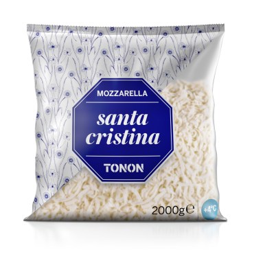 TONON CASEIFICIO - Mozzarella di vacca julienne 2 kg - TMC 17 giorni