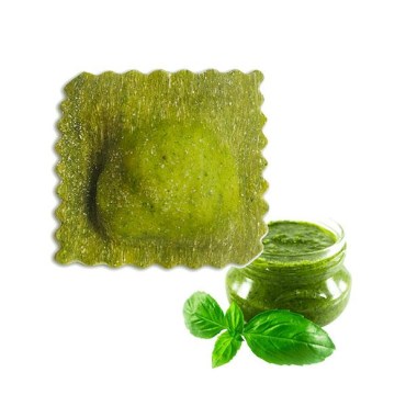 FONTANETO Quadrotti al pesto genovese - 1 kg (111~ x 9 g) - TMC 9 giorni  111~ x 9 g = 1 kg