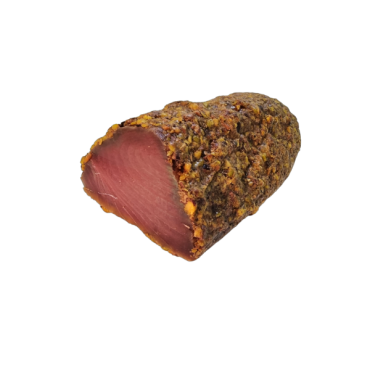 SALUMI DI MARE Bresaola di tonno al pistacchio 1,55 kg - stagionata 5 mesi - TMC 1 mese