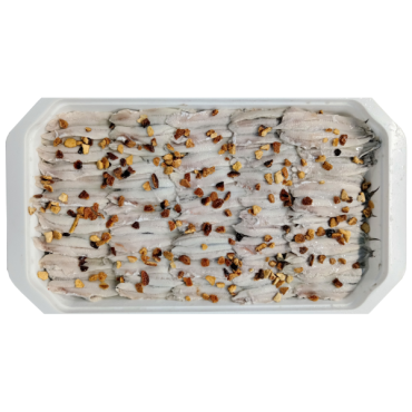 ALICE LE GIOIE DEL MARE Filetti di alici marinate all\'arancia 1 kg - TMC 3 mesi