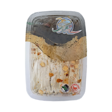 ALICE LE GIOIE DEL MARE Filetti di alici marinate all\'arancia 150 g - TMC 3 mesi