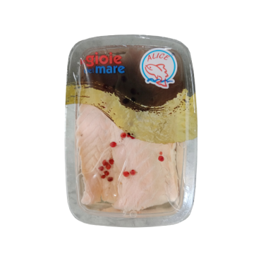 ALICE LE GIOIE DEL MARE Carpaccio di salmone marinato 150 gr - TMC 3 mesi