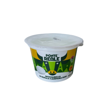 PONTE REALE Mozzarella Bufala Campana DOP dell\'entroterra Casertano 250 g - TMC 18 giorni