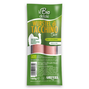 BIO DELIZIE Wurstel di Tacchino bio 2x80 gr = 160 gr - TMC 3 settimane