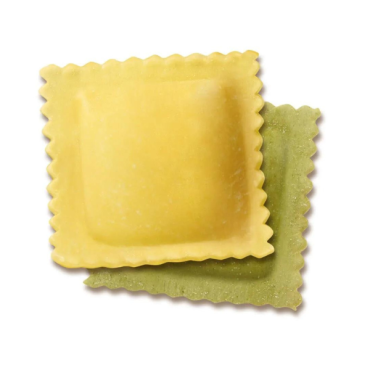 FONTANETO Ravioli Quadrone ripieno ricotta e spinaci 4 x (21~ x 23 g = 500 g)=2 kg - TMC 3 settimane - 5/6 minuti di cottura