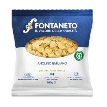 FONTANETO Ravioli Anolino ripieno prosciutto crudo (1333~ x 1,5 g = 2 kg) TMC 1 mesi - 4 minuti di cottura