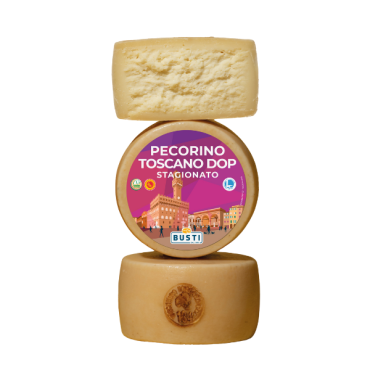 BUSTI Pecorino Toscano stagionato 2,5 kg - TMC 3 mesi - stagionato 4 mesi