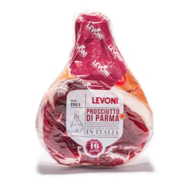 LEVONI Prosciutto crudo di Parma DOP disossato pressato 7 kg - TMC 2 mesi - stagionato 16 mesi