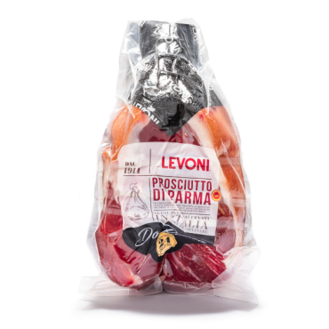 LEVONI Prosciutto crudo di Parma DOP Don Romeo disossato Addobbo 7 kg - TMC 2 mesi - stagionato 24 mesi