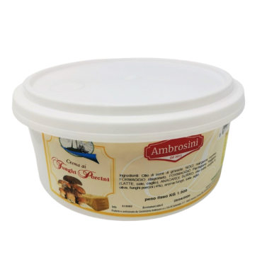 AMBROSINI - Crema ai Funghi Porcini  1,5 kg - TMC 28 giorni
