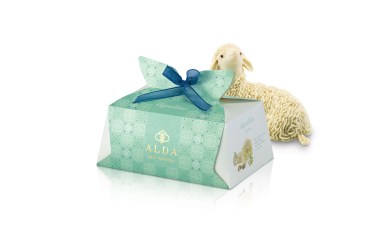 ALDA DOLCI TRADIZIONI Agnello in pasta di mandorle con Gianduia 250 g - TMC 4 mesi