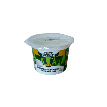 PONTE REALE Mozzarella Bufala Campana DOP dell\'entroterra Casertano 125 g - TMC 18 giorni