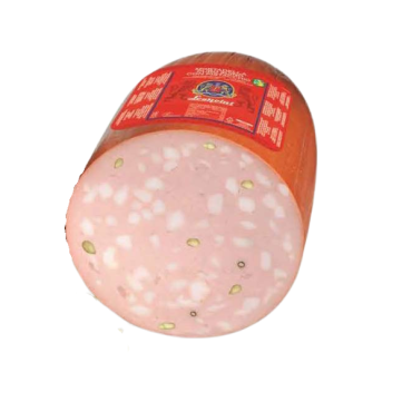 LEONCINI Mortadella puro suino ‘Linea Rossa\' con pistacchi - 7,5 kg – TMC 7 settimane