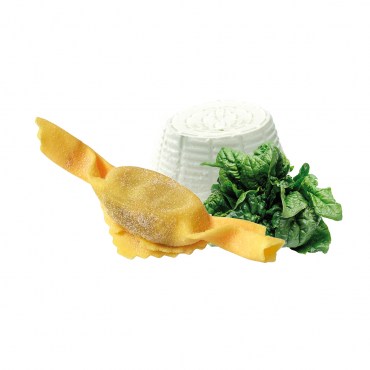 Ravioli Caramella ripieno ricotta e spinaci (75~ x 13 g = 1 kg) TMC 10 giorni - 5 minuti di cottura
