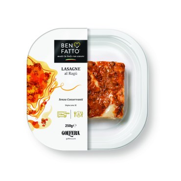 BEN FATTO Lasagna al Ragù 250 g - TMC 18 giorni